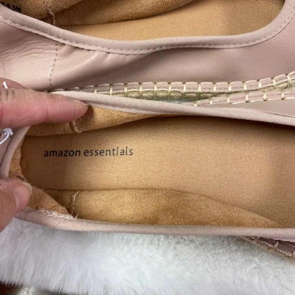 Amazon‎ Essentials Women's Espadrille Ballet Flat, size 6.5 NEW